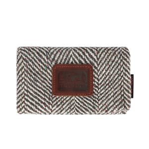 Tourbon Rektang Lachas Lajan Sak pou Holder Kat pou bous - Melton ak Leather