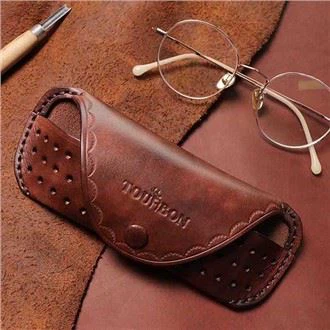 Leather Eyeglasses Case With Belt Loop